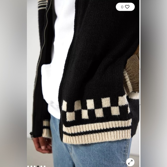 Without Walls Men's Aztec Knitted Cardigan sz Small - Picture 3 of 13